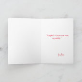 Capture your Heart Red Valentine's Day Foto Card Dankeskarte (Innenseite)