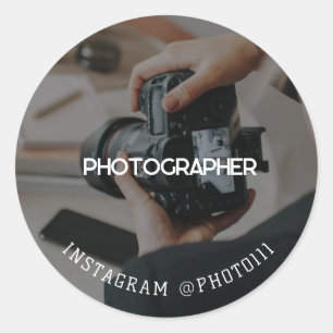 Capture your Special Day, Berufliche Fotografie Runder Aufkleber