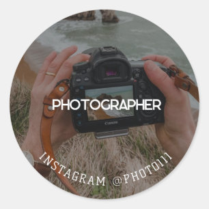 Capture your Special Day, Berufliche Fotografie Runder Aufkleber