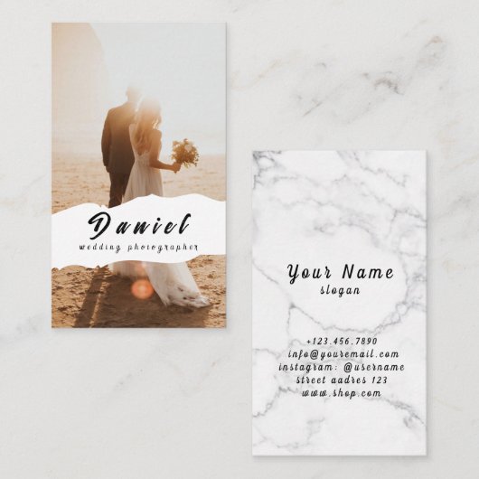 Capture your Special Day, Berufliche Fotografie Visitenkarte (Vorne/Hinten)