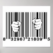 Captured By Consumerism UPC Barcode Prison Poster (Vorne)