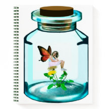 Captured Fairy Spiral Notebook
