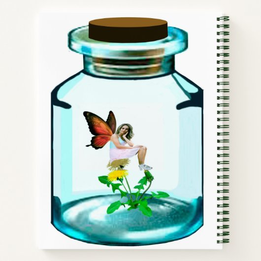 Captured Fairy Spiral Notebook Notizblock (Rückseite)