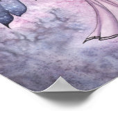 Captured Sky Lila Fairy Art Poster (Ecke)