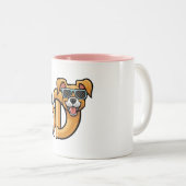 "'Captures canine beauty." Zweifarbige Tasse (VorderseiteRechts)