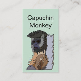 Capuchin Monkey Art Visitenkarte
