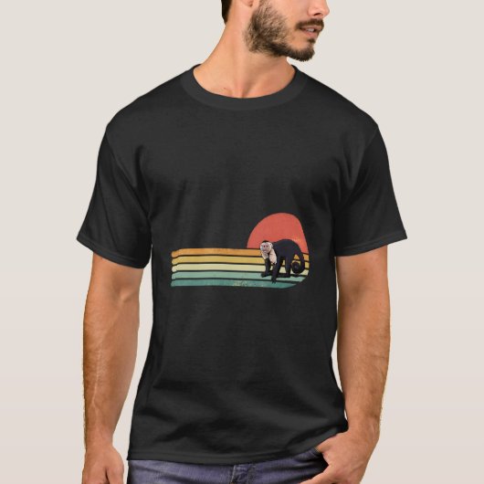Capuchin Monkey Primat Tierpark T-Shirt (Vorderseite)