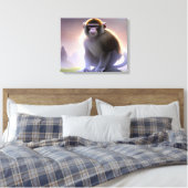 Capuchin Monkey Stretch Leinwand (Insitu (Schlafzimmer))