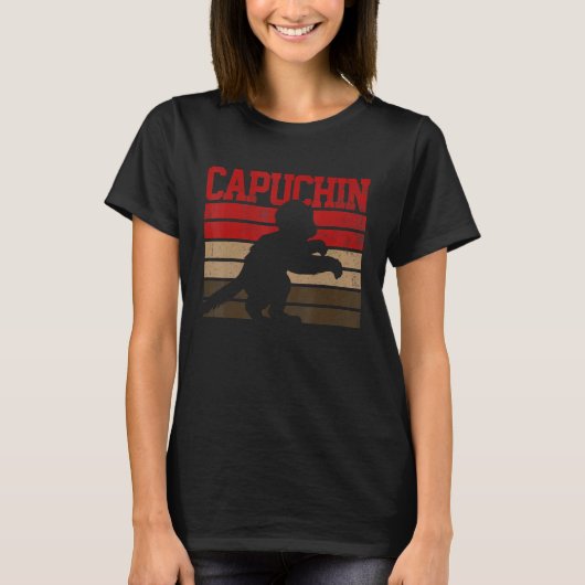 Capuchin Monkey Vintag T-Shirt (Vorderseite)