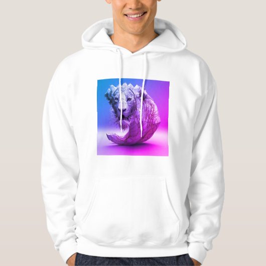 Capuchon Wirth Löwe Design für Männer Hoodie (Vorderseite)