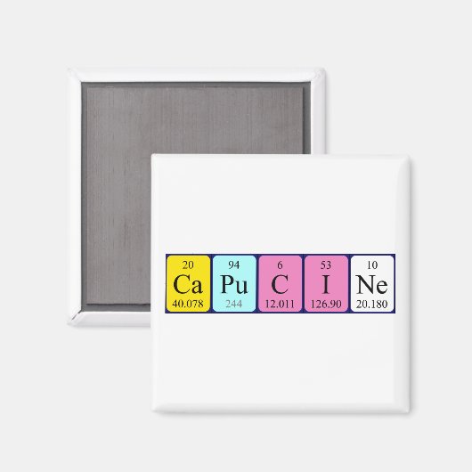 Capucines Periodenmagnet Magnet (Vorderseite/Rückseite)