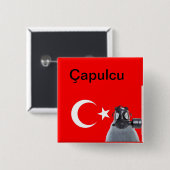 Capulcu Pinguin Button (Vorne & Hinten)