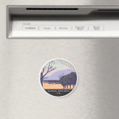 Capulin National Monument New Mexico Retro Magnet (In Situ (Geschirrspüler))