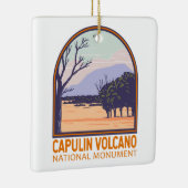 Capulin Volcano Vintages Nationaldenkmal Keramikornament (Rechts)