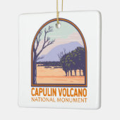 Capulin Volcano Vintages Nationaldenkmal Keramikornament (Links)