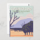 Capulin Volcano Vintages Nationaldenkmal Postkarte (Vorne/Hinten)