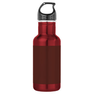 Caput mortuum (einfarbige Farbe) Edelstahlflasche