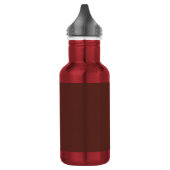 Caput mortuum (einfarbige Farbe) Edelstahlflasche (Links)