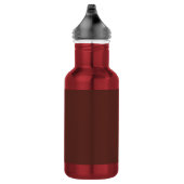 Caput mortuum (einfarbige Farbe) Edelstahlflasche (Rechts)