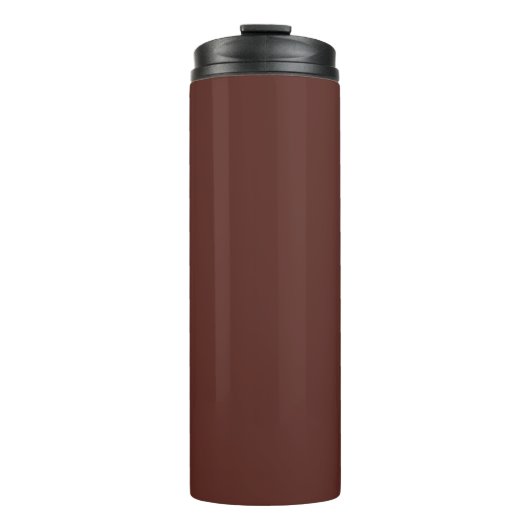 Caput mortuum (einfarbige Farbe) Thermosbecher (Vorderseite)