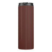 Caput mortuum (einfarbige Farbe) Thermosbecher (Rückseite)