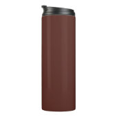 Caput mortuum (einfarbige Farbe) Thermosbecher (Nach rechts gedreht)