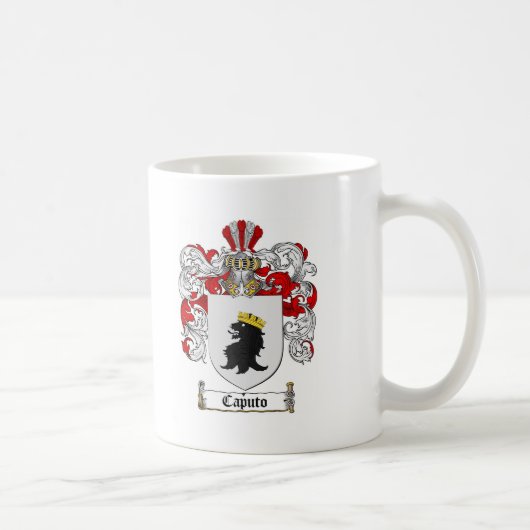 CAPUTO FAMILIENWAPPEN - CAPUTO WAPPEN KAFFEETASSE (Rechts)