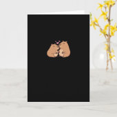 Capy Better Together Süßes Tierdesign Karte (Gelbe Blume)