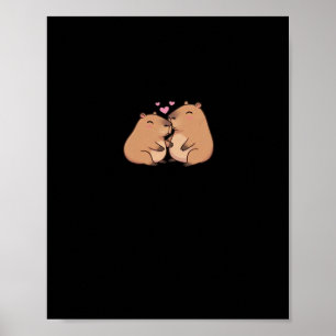 Capy Better Together Süßes Tierdesign Poster