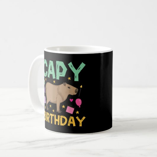 Capy Birthday, Cappybara, Capybara Kaffeetasse (Vorderseite Links)
