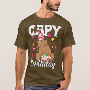 Capy Birthday Capybara Plush Cappybara T-Shirt