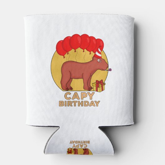 Capy Birthday Dosenkühler (Rückseite)