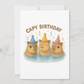 Capy Birthday Einladung (Vorderseite)