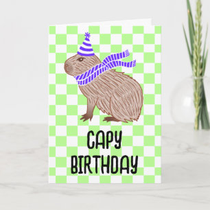 Capy Birthday Funny Capybara Lover Gruß Karte