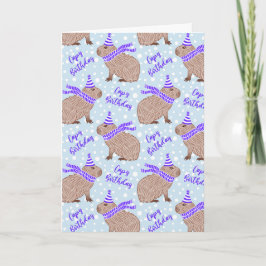 Capy Birthday Funny Capybara Lover Gruß Karte