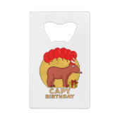 Capy Birthday Geldbeutel Flaschenöffner (Rückseite)