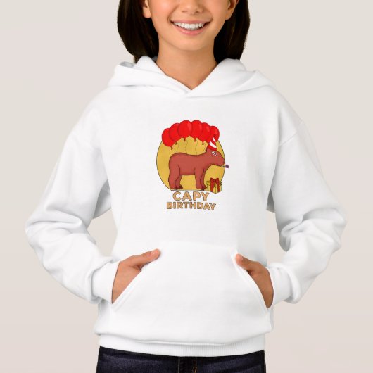 Capy Birthday Hoodie (Vorderseite)