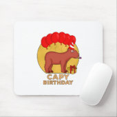 Capy Birthday Mousepad (Mit Mouse)