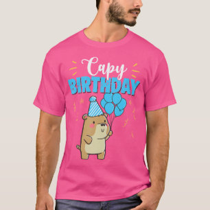 Capy Birthday Niedlich Kawaii Capybara Pun T-Shirt