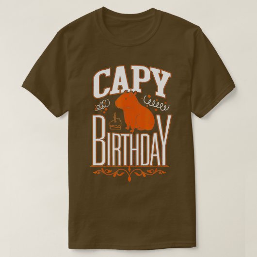 Capy Birthday T-Shirt (Design vorne)