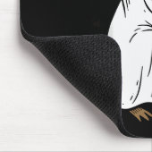 Capy-boo-ra Cappy Halloween Funny Capybara Costume Mousepad (Ecke)