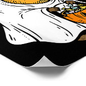 Capy-boo-ra Cappy Halloween Funny Capybara Costume Poster (Ecke)