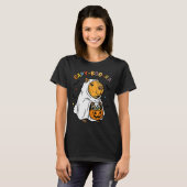 Capy-boo-ra Cappy Halloween Funny Capybara Costume T-Shirt (Vorne ganz)