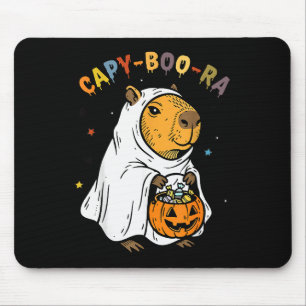 Capy-boo-ra Cappy Halloween Lustiger Capybara-Kost Mousepad