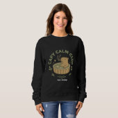 Capy Calm Club Cute Capybara Retro Aesthetic Cozy  Sweatshirt (Vorne ganz)