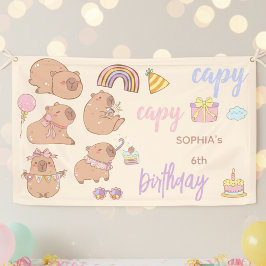 Capy capy birthday banner