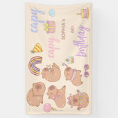 Capy capy birthday banner (Vertikal)