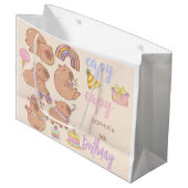 Capy capy birthday große geschenktüte (Vorderseite Schrägansicht)