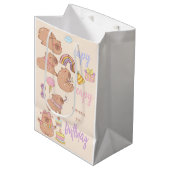 Capy capy birthday mittlere geschenktüte (Vorderseite Schrägansicht)