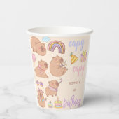 Capy capy birthday  pappbecher (Rückseite)